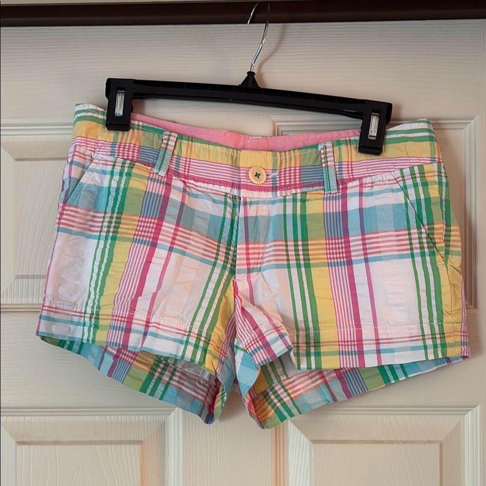 Lilly Pulitzer Pink and Yellow Bermuda Shorts